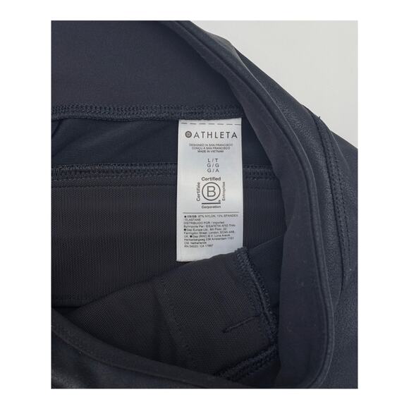 Athleta Delancey Gleam Straight Leg Pants sz L/T sleek athleisure commuter style - Picture 5 of 5